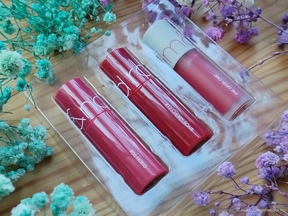 Название оттенков слева направо: #06 Fig Fig, #012 Cherry Bomb, #07 Fizz