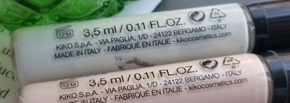 Корректор для лица Kiko Milano skin tone concealer 01 и 02