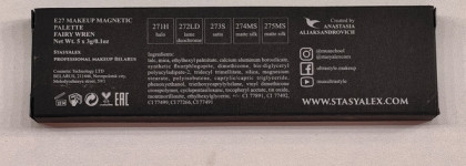 StasyAlex Eyeshadow Palette E27 Fairy wren