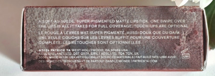 Patrick TA Matte Suede Lipstick в оттенке she's hard to get: моя почти идеальная помада в цвете месяца