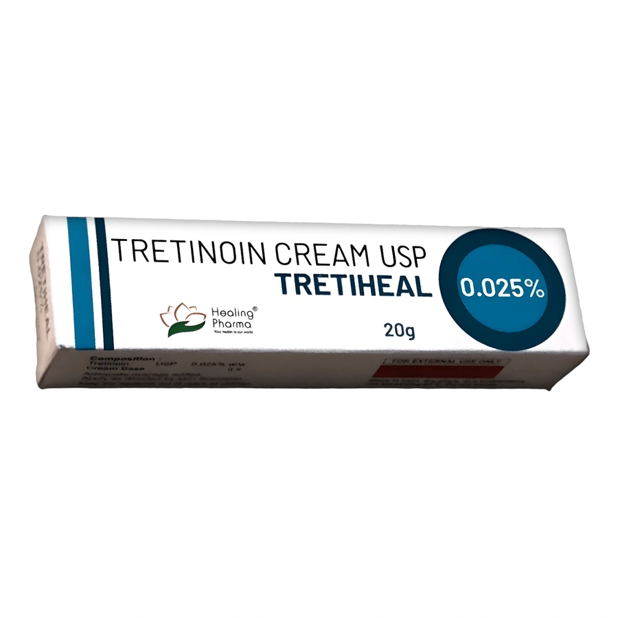 Крем Tretiheal 0.025%, Healing Pharma, 20g, Tretinoin Antirid, Anti-Acnee