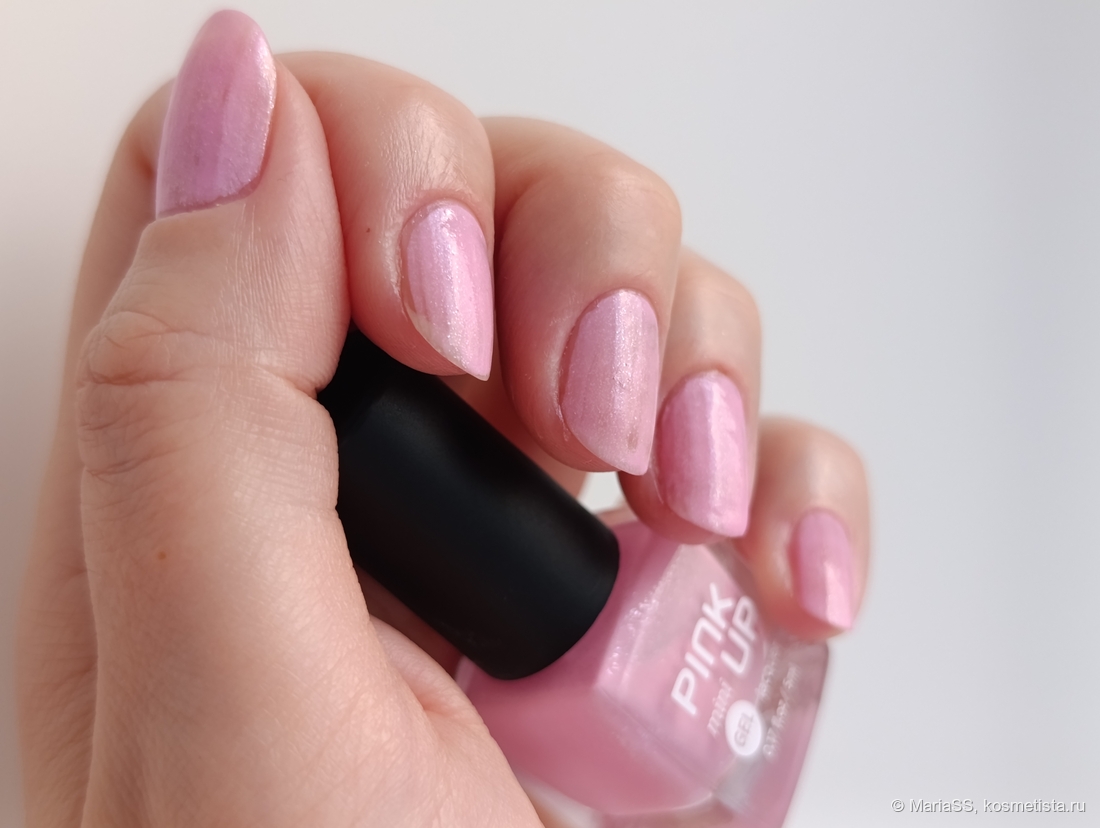 Один слой лака без топа.