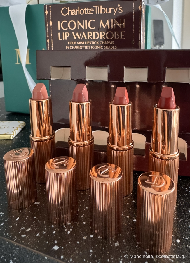 Слева направо: Pillow Talk, Pillow Talk Medium, Walk of no Shame, Carpet Red