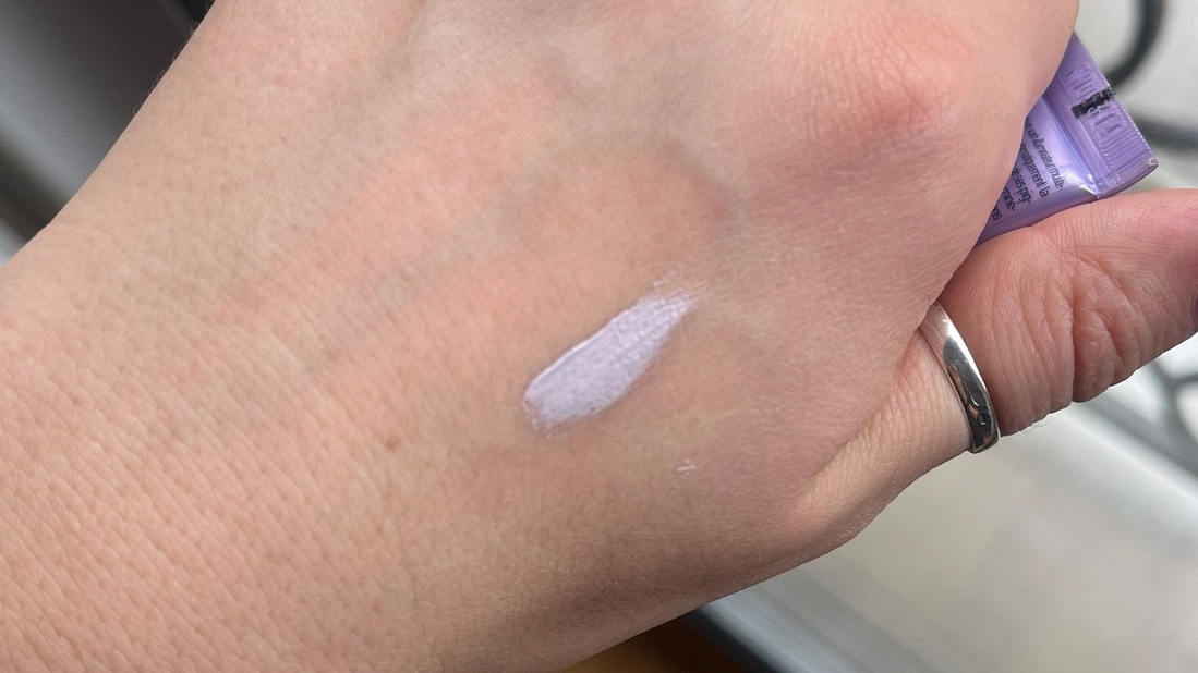 Сразу после нанесения без растушевки