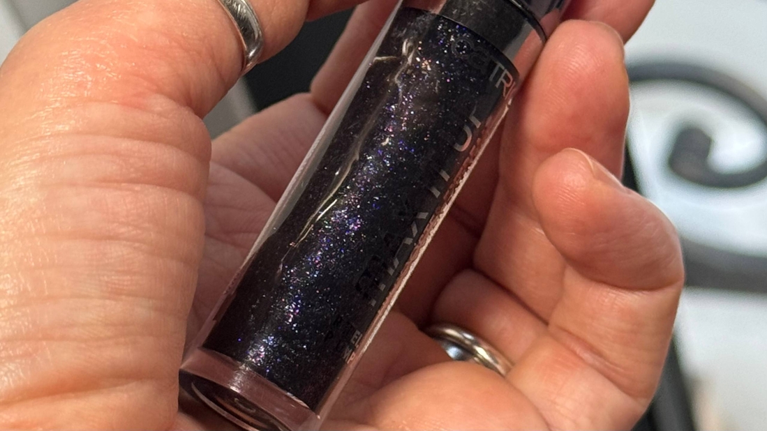 попытка поймать блестки на макро: