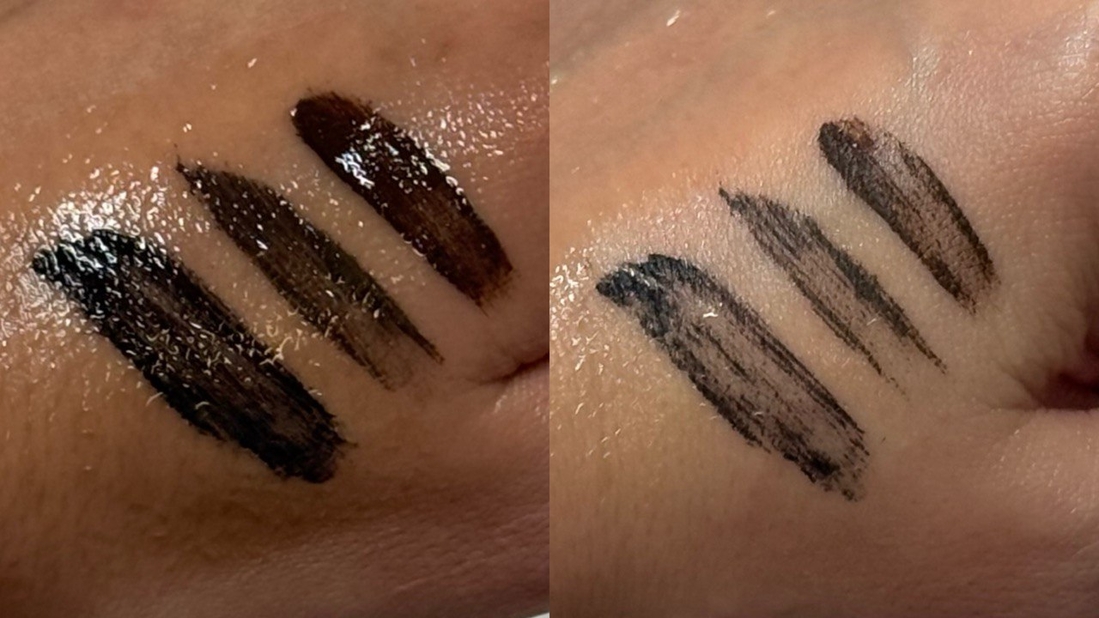 Наглядно: гидрофильные средства не работают. Только двухфазные.