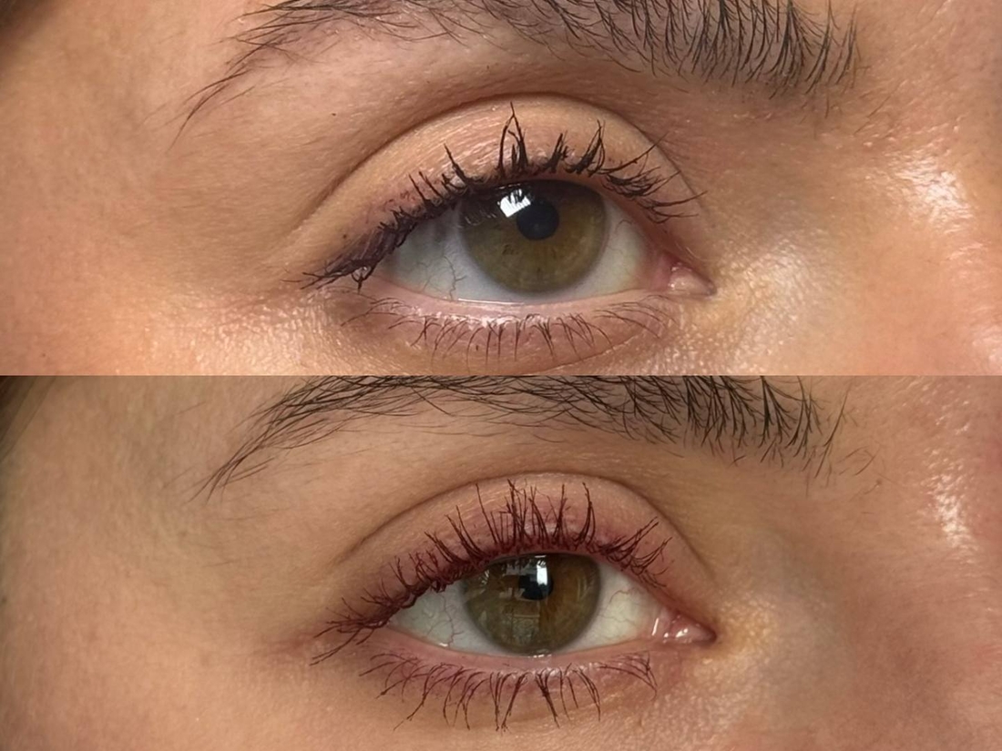 вверху Maybelline, внизу Sheglam