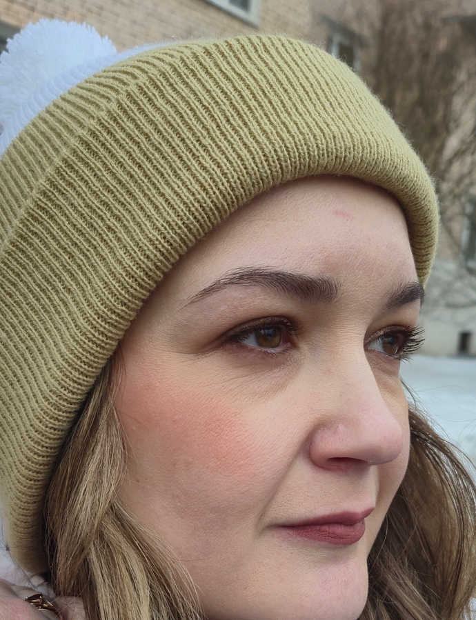 Общий образ, сочетание с естественным румянцем при минус 10)