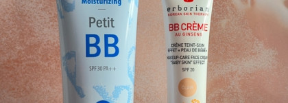 Два Bb-Крема, одно лицо: сравнение легенд. Holika Holika Petit BB и Erborian baby skin effect