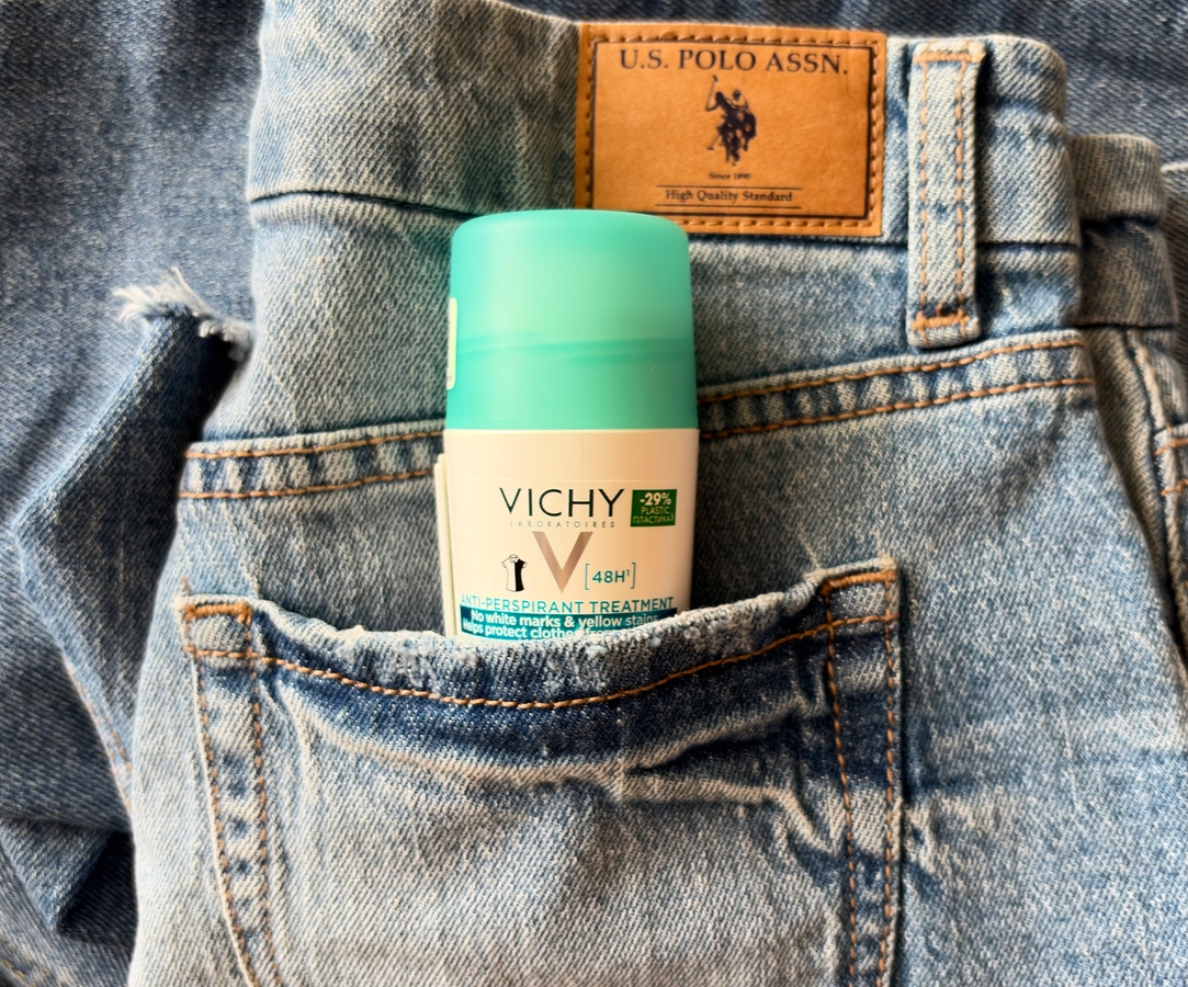 Шариковый дезодорант-антиперспирант Vichy 48h anti-perspirant treatment, никаких пятен, никаких подстав