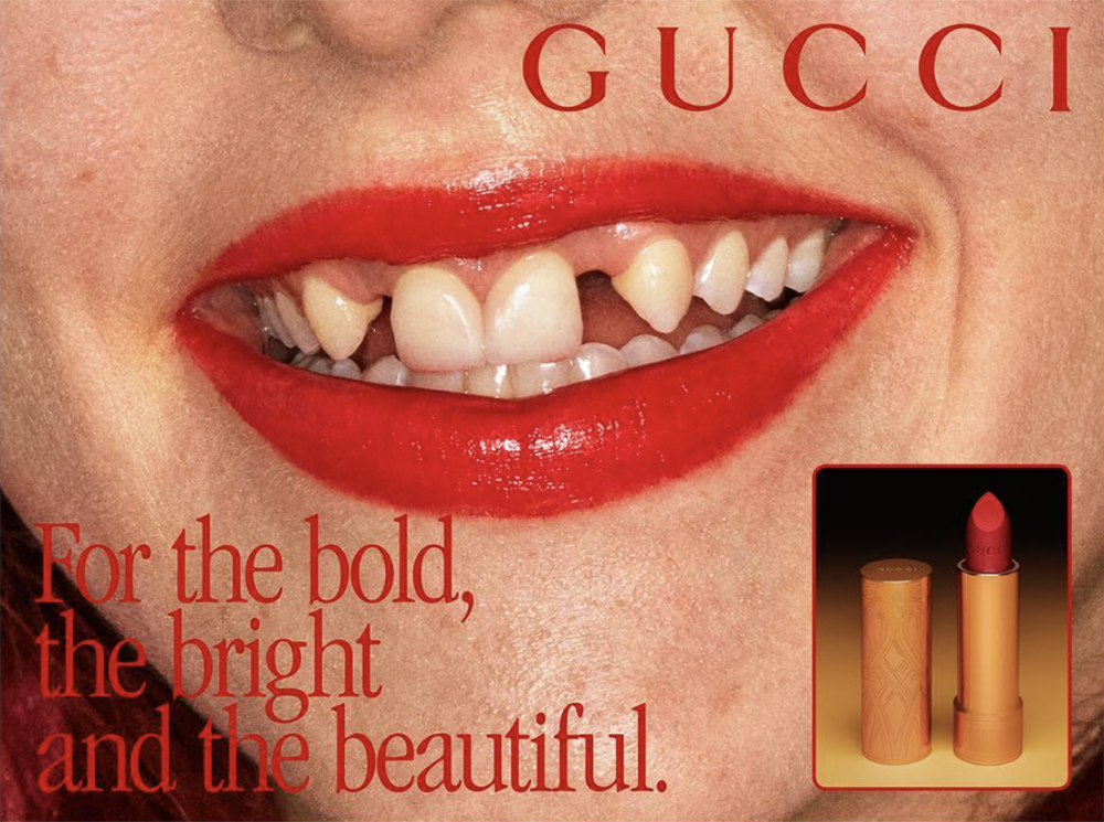 Реклама для бренда Gucci, 2019 год, креативный директор Алессандро Микеле.
